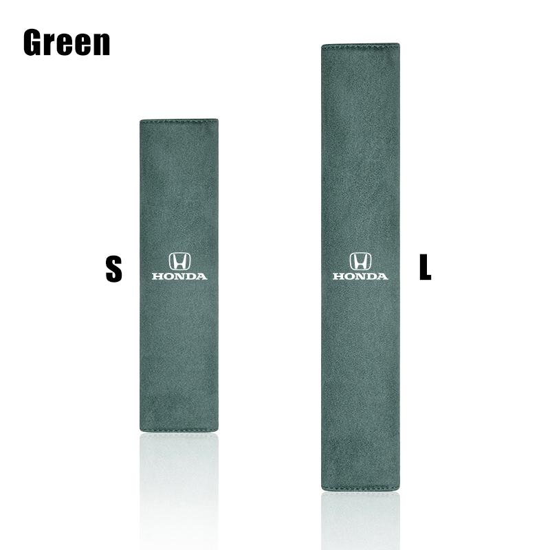 1Pcs Suede Car Safety Belt Shoulder Cover Seatbelt Pad For Honda N-BOX N-ONE Fit Jazz Civic City Accord Vezel HRV CRV Freed Aho256