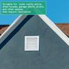 New Aluminum Alloy Air Vent Grille White Square Return Air Grill Gable Wall Shed Vent Attics
