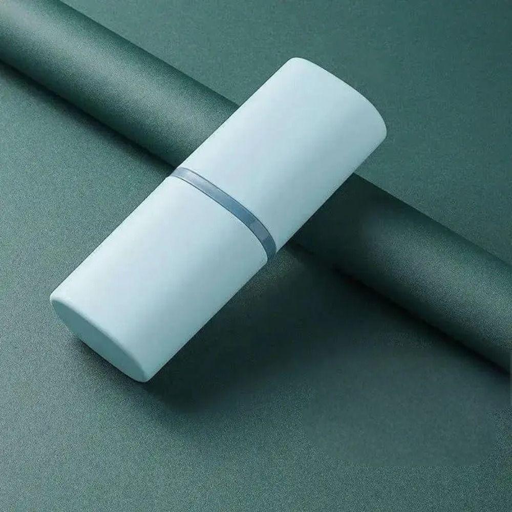 

Portable Toothbrush Holder Case Stand Bathroom Accessories Toothbrush Travel Case Multifunctional Mouthwash Toothbrush Case синий