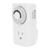 Outlet Timer 15A 24 Hour Precise Control Mechanical Plug In Timer for Lamp Pump Fan US Plug