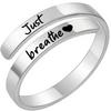 Twisted Jewellery for Men | “I Fucking Love You” Open-front Ring for Women | Letter Jewellery | Engraved Stainless Steel Ring