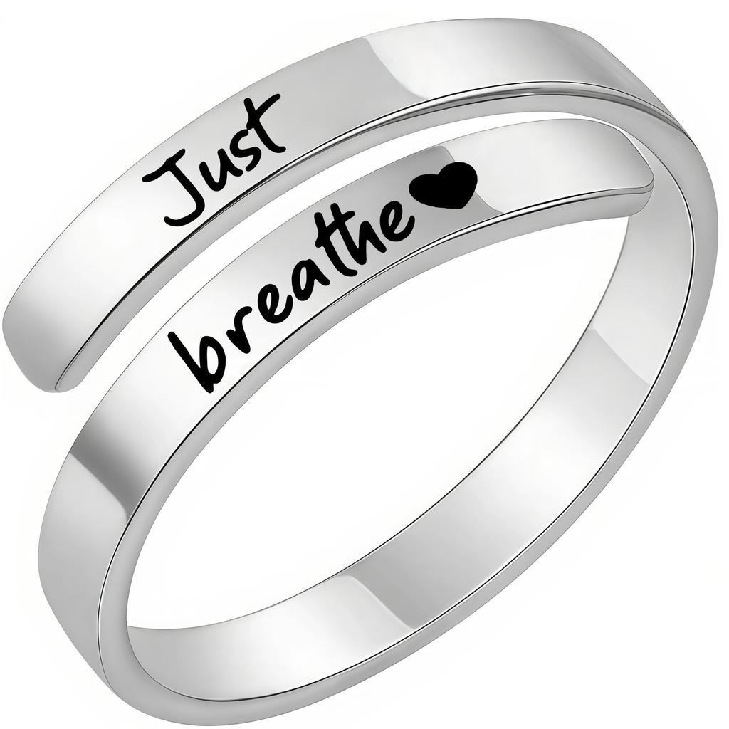 Twisted Jewellery for Men | “I Fucking Love You” Open-front Ring for Women | Letter Jewellery | Engraved Stainless Steel Ring