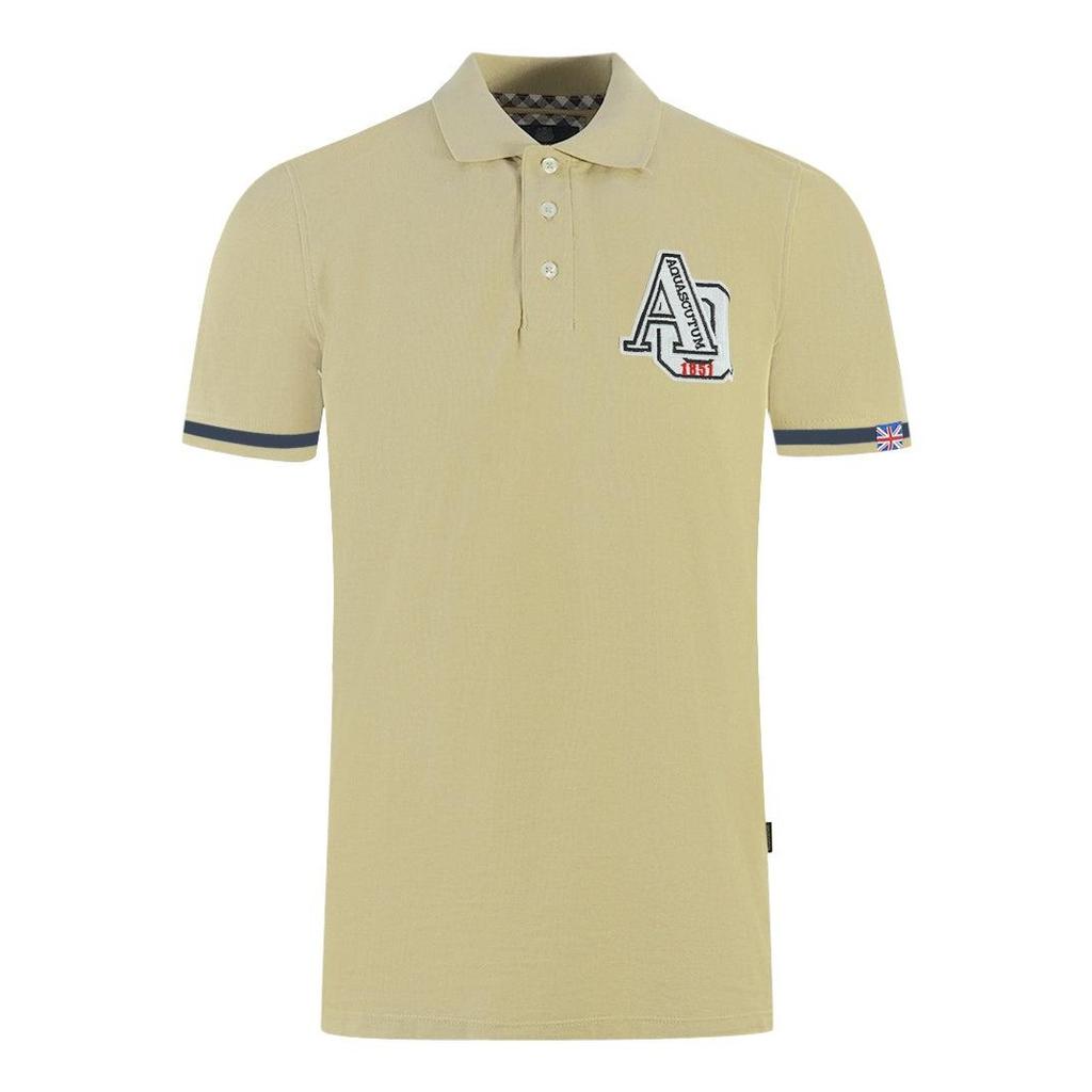 Aquascutum Unisex Vuxen AQ 1851 Broderad Spetsig Pikétröja