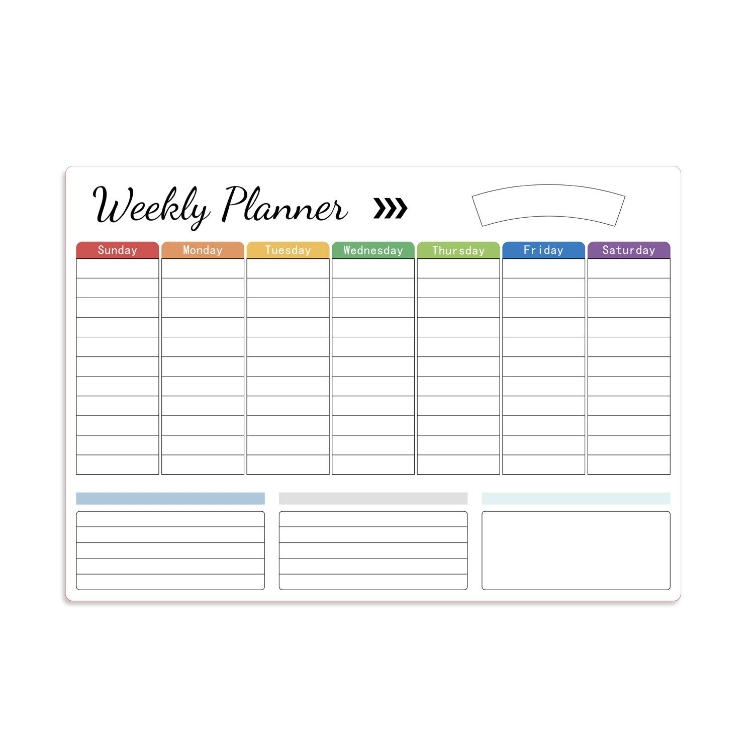 Erasable Fridge Calendar Magnet Whiteboard Monthly Weekly Planner (as the picture,16*13 inchees)