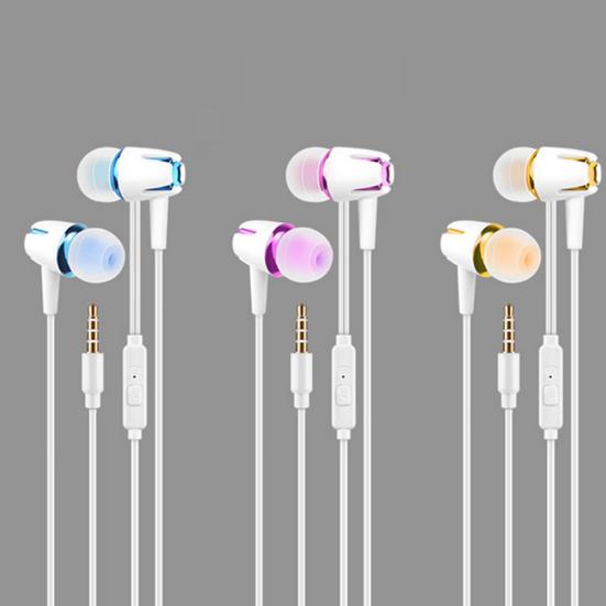 Wired Universal Noise Cancelling Stereo In-ear Earphone Phone Headset with Mic