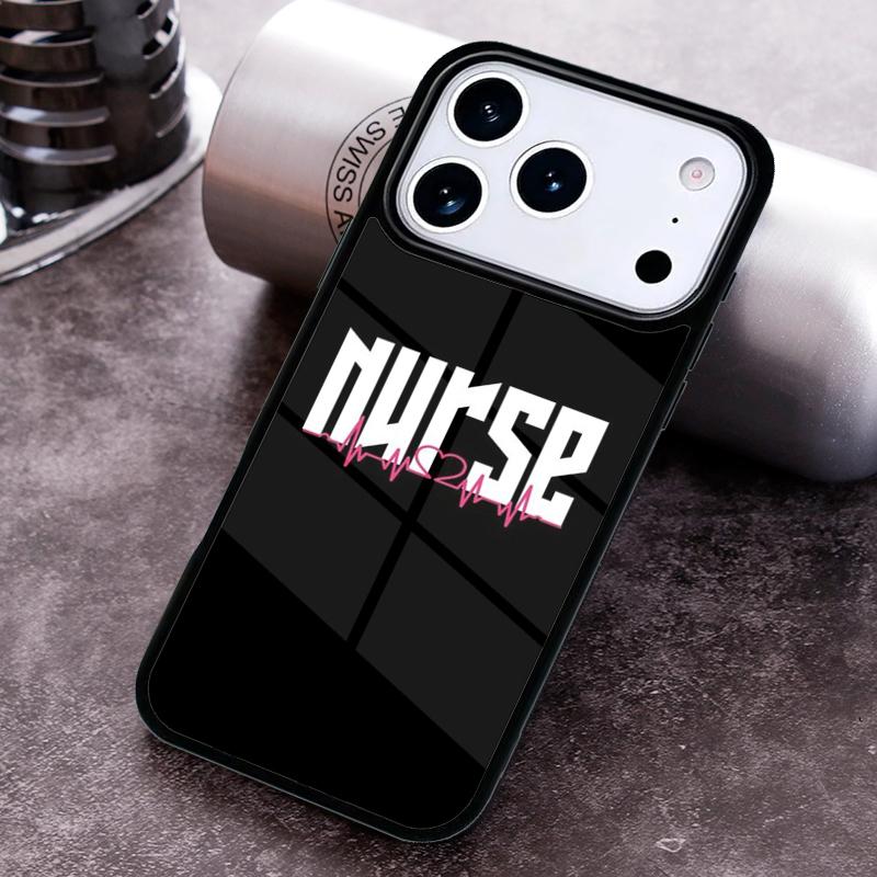 Nurse syringe heartbeat Medicine Phone Case for iPhone 17 16 15 Pro Max Air 14 13 12 11 Plus Shockproof Capa Cover