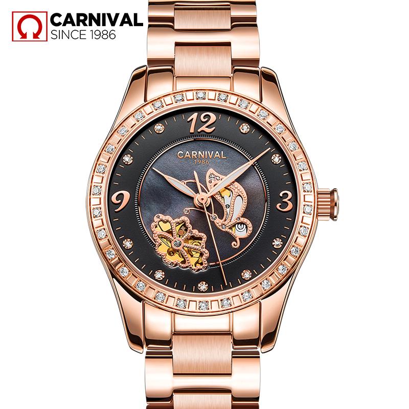 Buy CARNIVAL Women Watches Tourbillon Automatic Mechanical Watch
