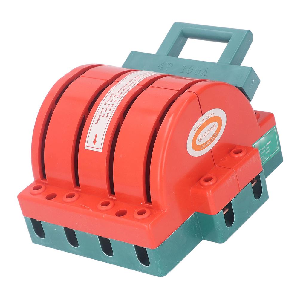 DPDT Power Isolation Switch 4P AC380V 100A Double Pole Double Throw Electrical Disconnect Knife Swit