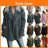 Luxuriös Weicher Damen Teddybär Faux Fur Fleece Wintermantel Cardigan Jacke