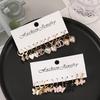 Fashion Acrylic Butterfly Pendant Earring Set Vintage Design Heart-shaped Pendant Hoop Earrings Women's Bohemian Summer Zircon