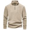 Men’s Stand Collar Half Zip Fleece Pullover