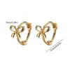 Butterfly Knot Earrings Bowknot Studs Ear Rings Ornament for Trendy Individuals