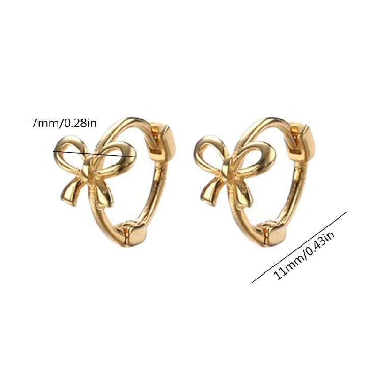 Butterfly Knot Earrings Bowknot Studs Ear Rings Ornament for Trendy Individuals