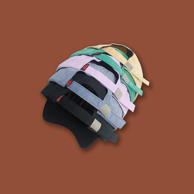 Retro Yoga Embroidery Soft Top Cap Children's Casual Korean Version Sunscreen Baseball Cap Versatile Trendy Men