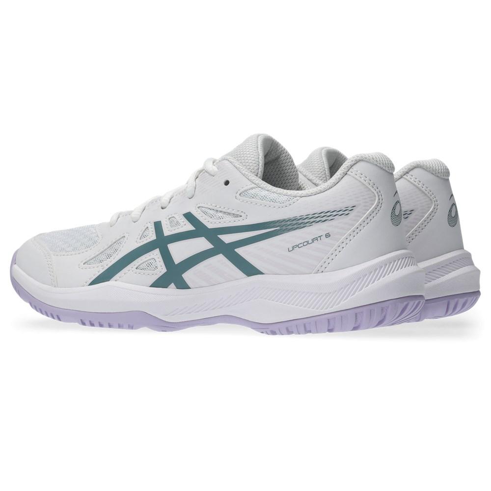ASICS Upcourt 6 GS sneakers breathable mesh White/Foggy Teal