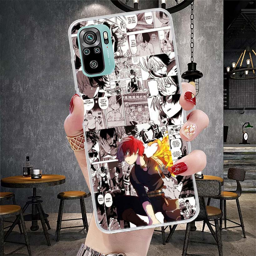 My Hero MHA Todoroki Shoto Soft Phone Case For Xiaomi Redmi Note 15 14 14S 13 12 Pro Plus 12S 11 11S 11E 10 10S 11T 5G Fundas Co