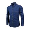 Men's Tight-fitting Denim Shirt Men's Long-sleeved Retro Shirt Men's Denim Jacket