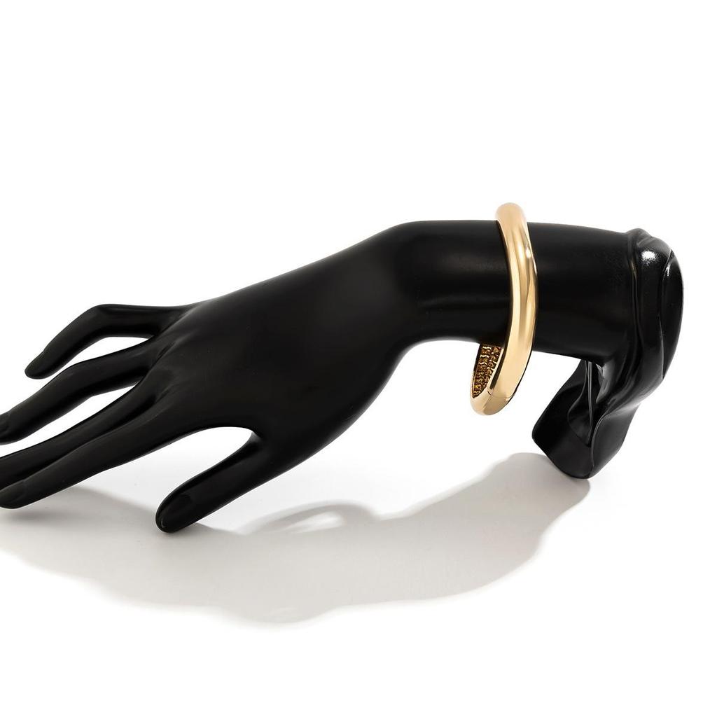 Gold Plated Alloy Bangle Bracelet European Style Anti-Fade Elegant for Women