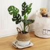 Movable Propane Cylinder Base Plant Stand with Wheels Fixed Shelf for Household Items