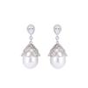 Light Luxury Lace Pearl Earrings Inlaid With Zircon Beads Earrings, Earrings, Female Pendant.