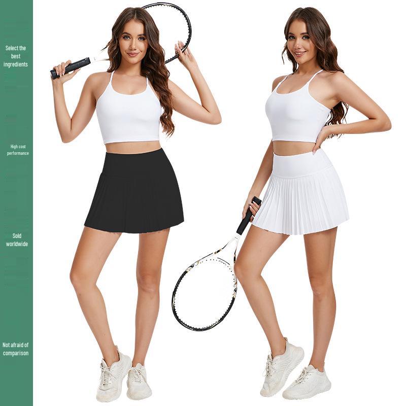 Pleated Mini Skirt for Yoga, Training, Running, and Golf – Anti-Exposure Design for Summer
