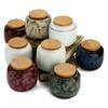 220ml Ceramic Kitchen Tea Box Retro Fission Color Tea Caddies Containers Travel Storage Box Porcelain Jar For Powder Coffee Jar