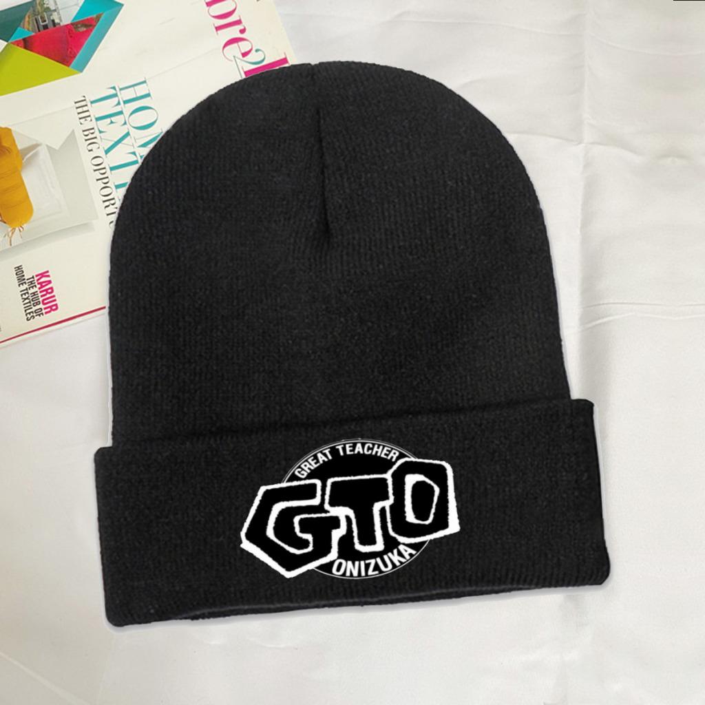 GTO Great Teacher Onizuka Knitted Hat Women's Unisex's Skullies Beanies Autumn Winter Hats Polyester Japan Manga Casual Melon Cap