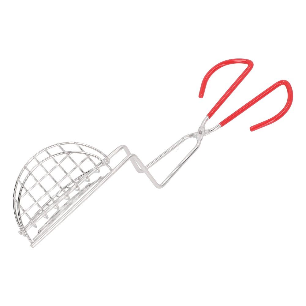 Portable Tortilla Press Maker Silver Taco Shell Holder Durable Taco Fryer Tongs  Kitchen