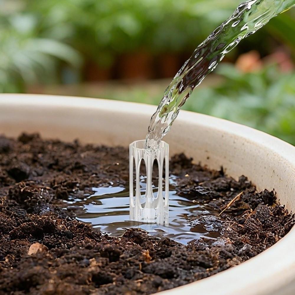 10PCS Plastic Plant Drainage Pipes Transparent Plant Root Ventilation Potted Plants