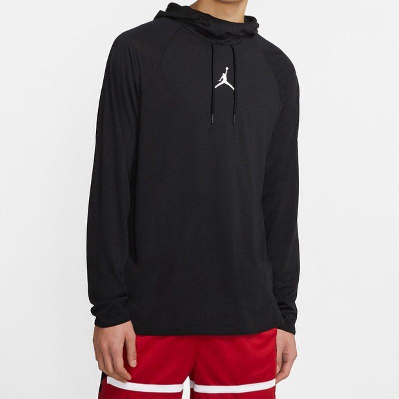 Jordan Sweatshirts Men's Black Hooded Moderate Regular CD5188-010