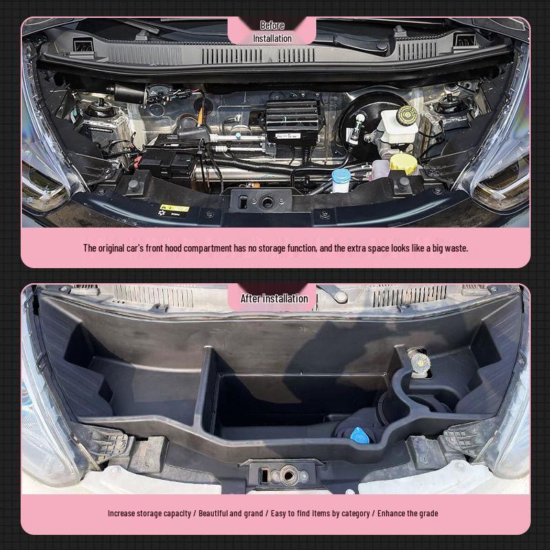 Front Hood Storage Box for 18-23 Chery Little Ant