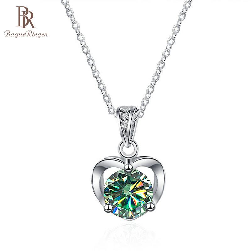 Collana Con Ciondolo A Goccia E Cuore In Argento Sterling 925 Per Donna – Lunghezza Regolabile, Ipoallergenica, Regalo Con Confezione