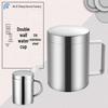 304 Stainless Steel Double-Layer Insulated Mug for Coffee, Tea, and Water - Ideal for Students and Kids