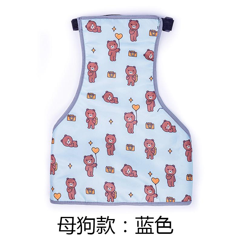 New Ins Dog Apron Anti-cold Clothes Warm Method Bucket Raincoat Pet Waterproof Bib Cotong Printing Designer Dog Clothes