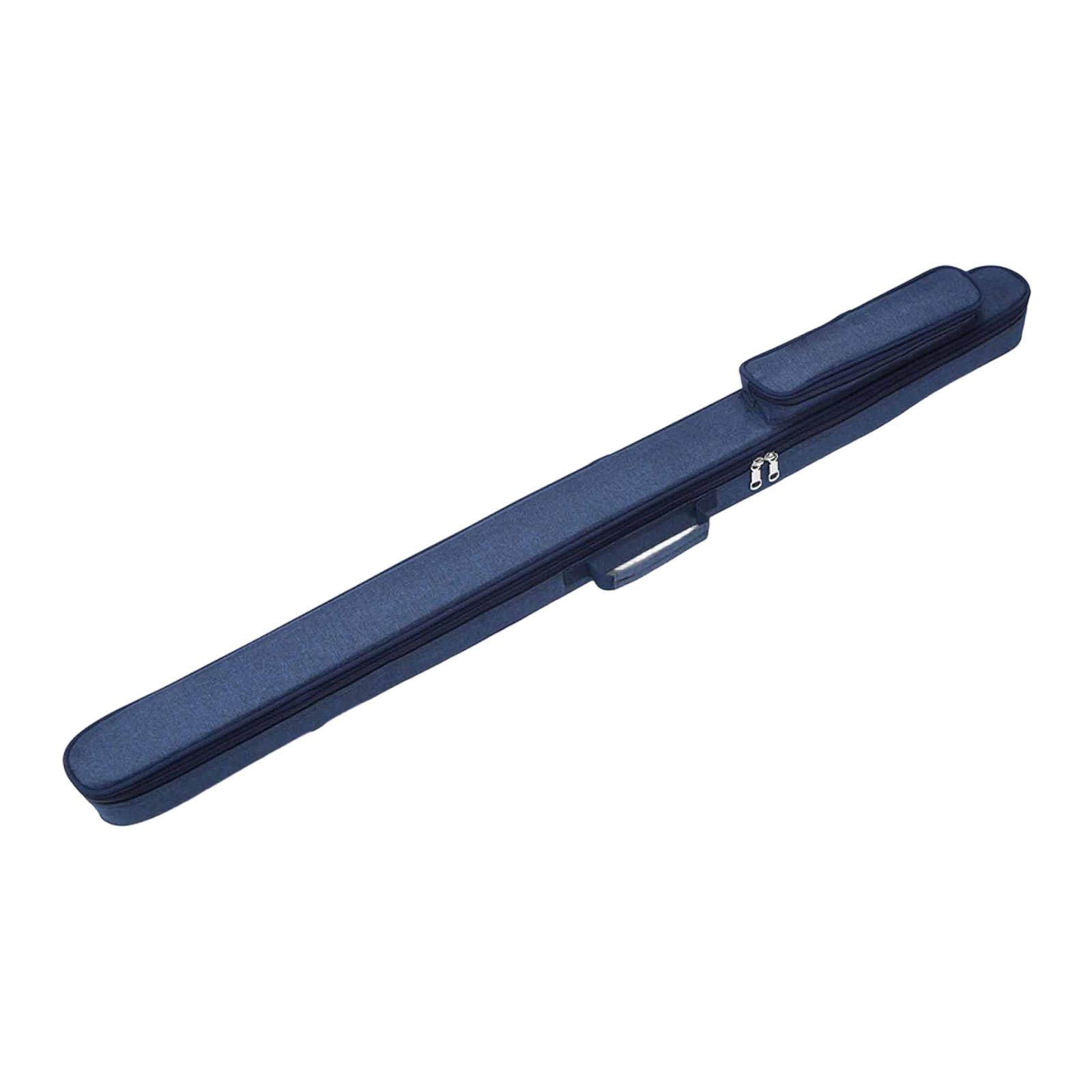 

Oxford Pool Cue Storage Bag with Zippered Compartment And Accessory Organization, Adjustable Shoulder Strap for Bill синий