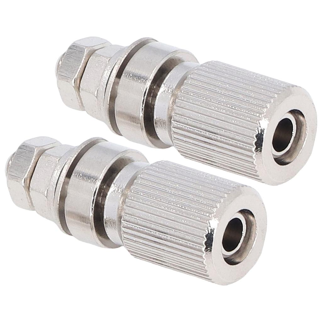 2PCS Binding Post Silver Alloy Contact No Insulation Power Grounding Terminal Post 50025