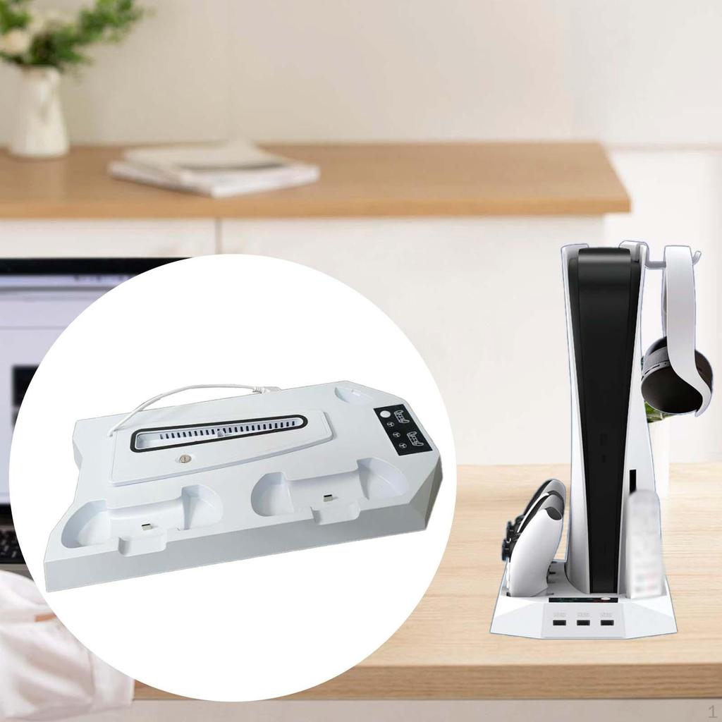 Charging Stand with Cooling Fan,LED Controller Charger,3 Port Adjustable Fan Gamers