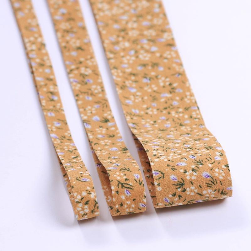 Floral Double Sided High Quality Ribbon butterfly Clip Hairpin Gift Wrap Strip Raw Accessories 2.5cm(10yards)