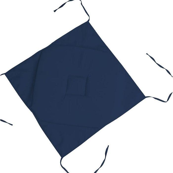Galette de chaise - EDEN - Nelsen - 4 rabats - 40 x 40 cm - Pétrole