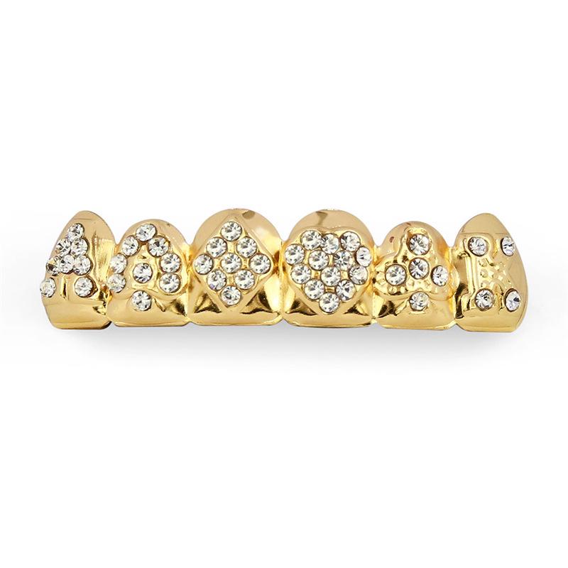 Gold-Plated Hip Hop Grillz - Twill Style