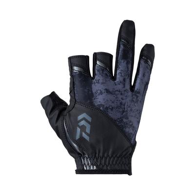 Daiwa Rękawice Ice Dry R z wyściełanym spodem Rozmiar 2XL, Krój 3-częściowy, DG-2023, Czarny,