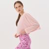 Huit Linen Slub Loose Fit Crop Long Sleeve Tee Htwtl4i03t