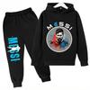 Messi Print Children's Set Sports Hoodie Pants Suit 2pcs Set Boys Girls Baby Kid Clothing Casual Fashion Autumn Winter Sportsuit