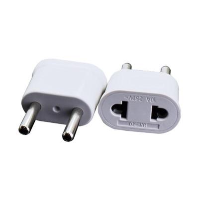 1 STÜCK UNS (USA) Zur EU (Europa) Reise-Netzstecker-Adapter für USA-Konverter, weiße Ladegerät-Steckdose