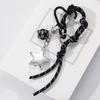 Lovely Heart Keychain Braided Rope Keyring Star Car Key Chain Backpack Handbag Charm Bag Charm Bag Pendant Ornaments