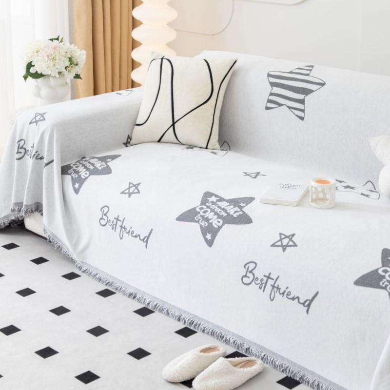 Star Sofa Cover Mat Throw Blankets for Living Room Sofa Couple Position Modern Throw Camping Picnic Blanket Cover