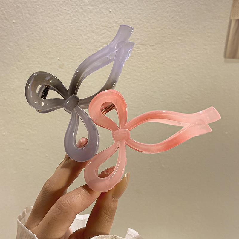 Fermagli a forma di granchio in acrilico per donne, fermagli trasparenti a forma di squalo, fermagli a forma di forbici, fermagli per capelli, accessori per acconciature da bambina