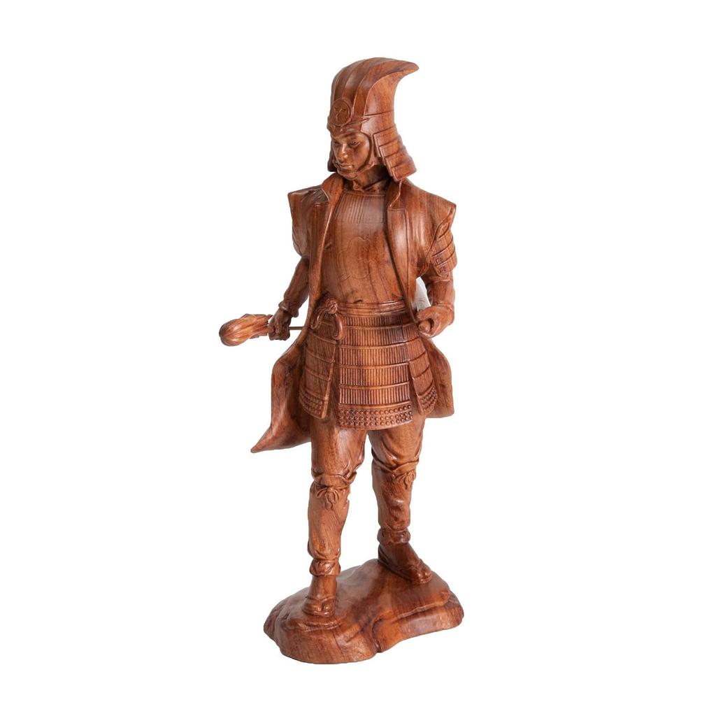 HASEL Sengoku Warlord Wooden Hanbei Goku Figure, Takenaka,