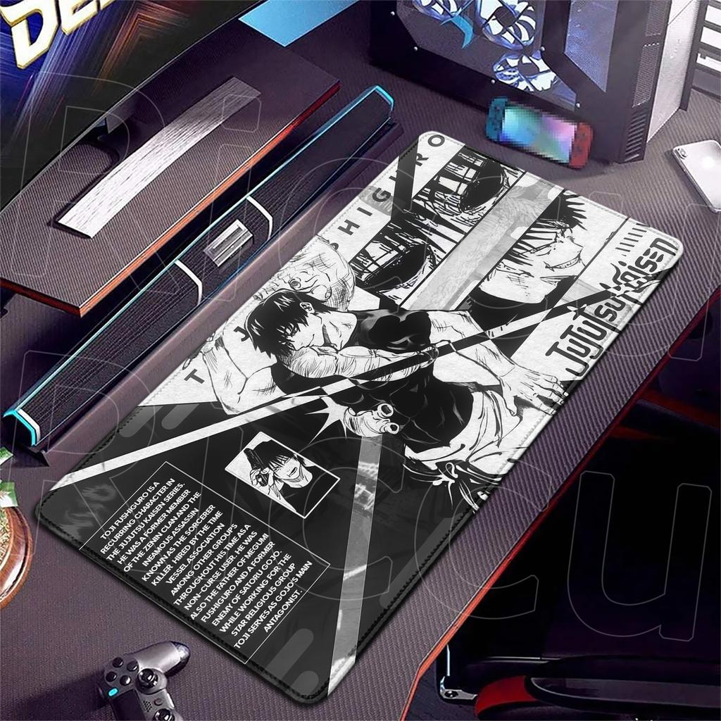 HD XXL Ryomen Sukuna 400x900mm Black Anime Jujutsu Kaisen Mouse Pad Gojo Satoru MousePad Computer Gaming PC Accessories Desk Mat