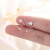 1 Pair Ear Studs Round Beads Five Pointed Star Piercing Mini Cute Gift Hypoallergenic Spiral Cartilage Earrings Fashion Jewelry